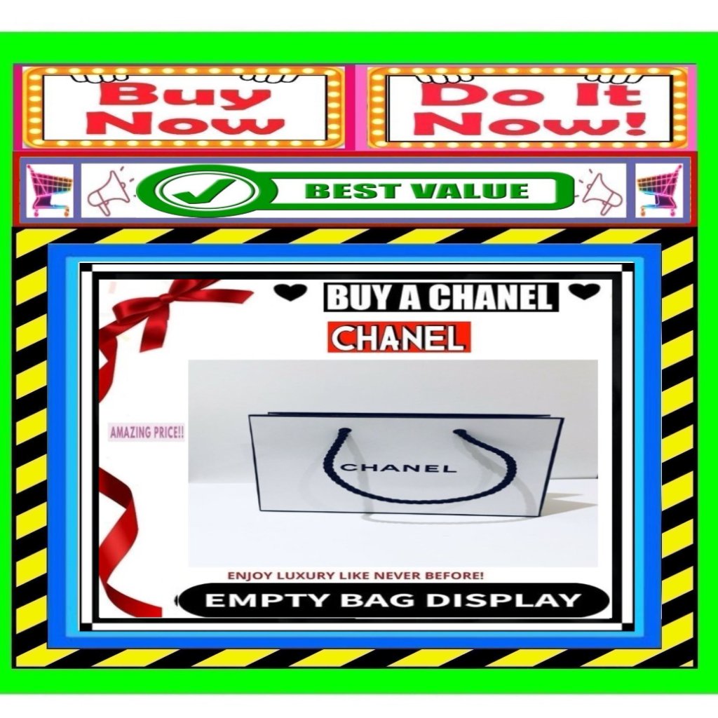 Chanel Authentic Empty Bag Gift Storage Accessory Container Display Designer